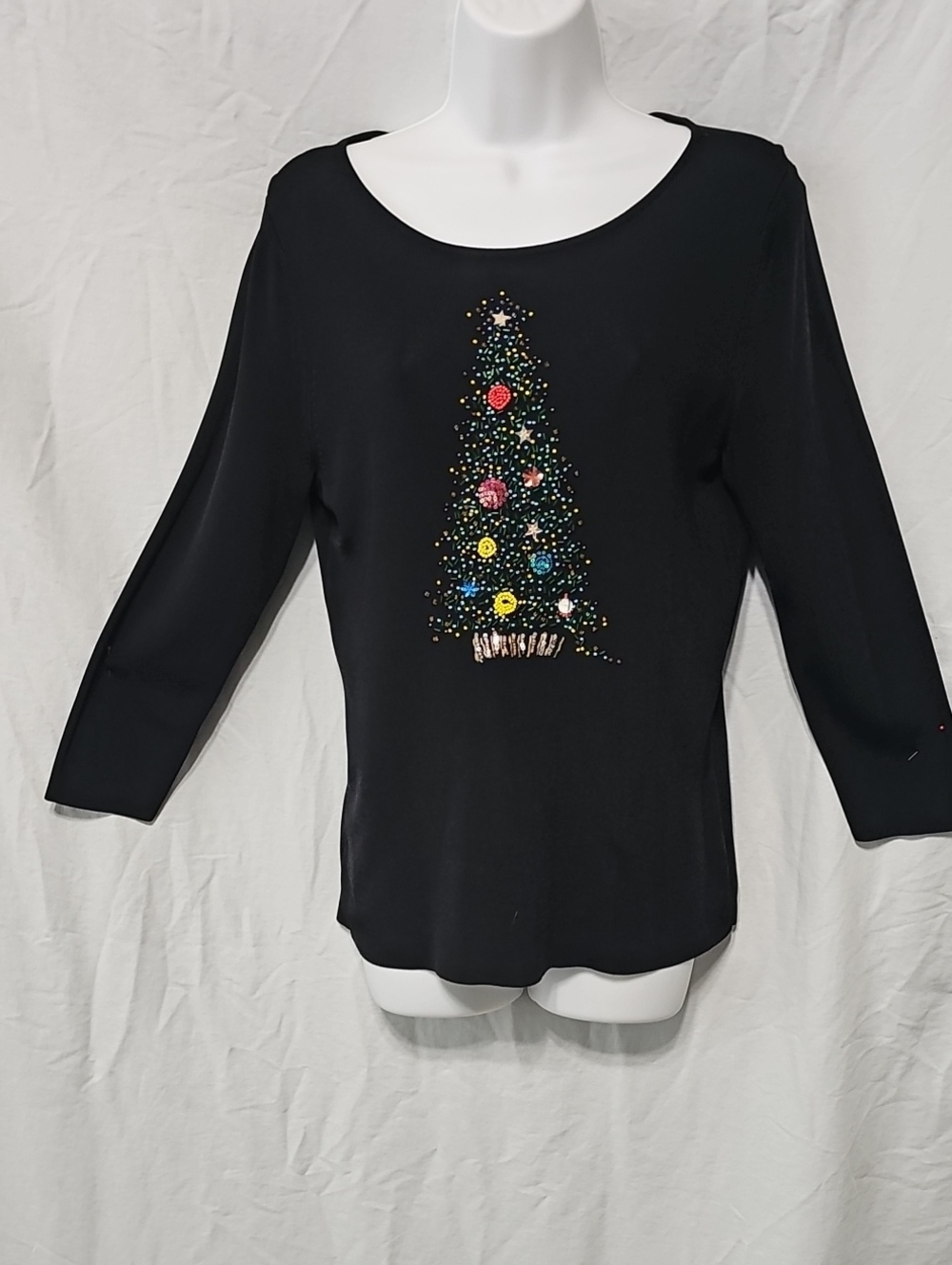 Sweaterworks Beaded Christmas Tree Top